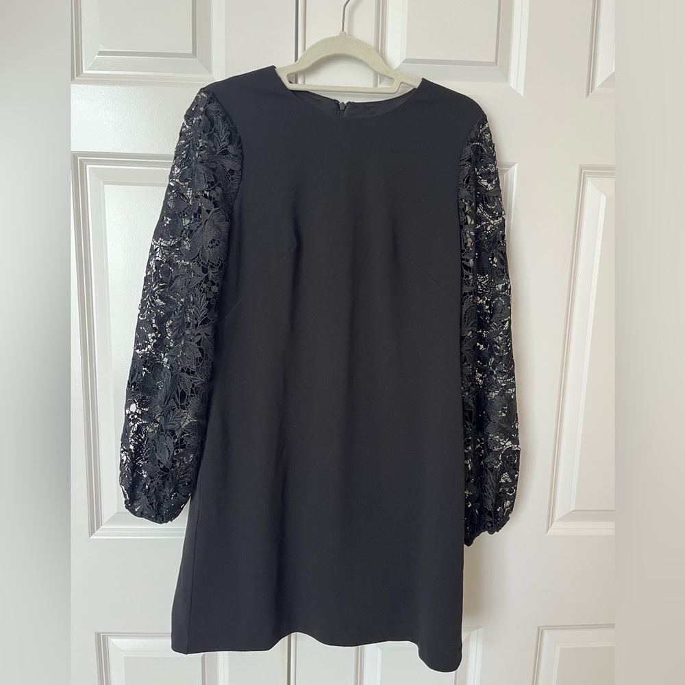 White House Black Market Lace Long Sleeve Shift Dress